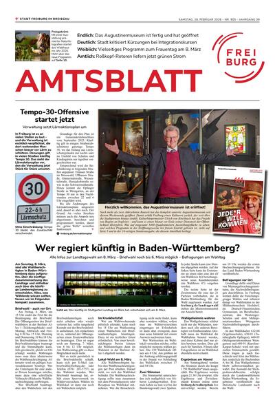 Amtsblatt Freiburg 2026-03-07