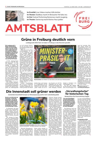 Amtsblatt Freiburg 2026-03-14