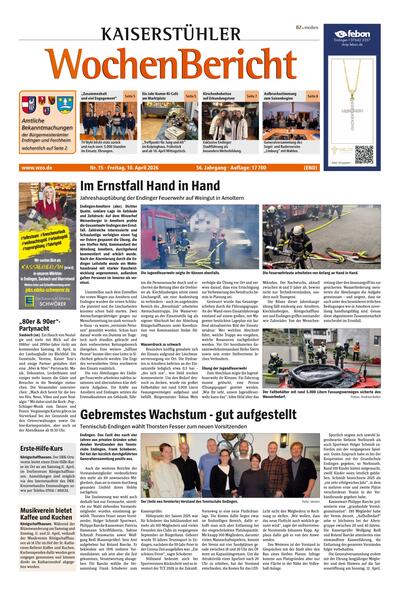 ePaper: Kaiserstühler Wochenbericht Endingen