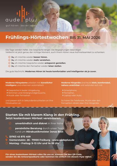 Audeplus Hörgeräte 2026-04-12