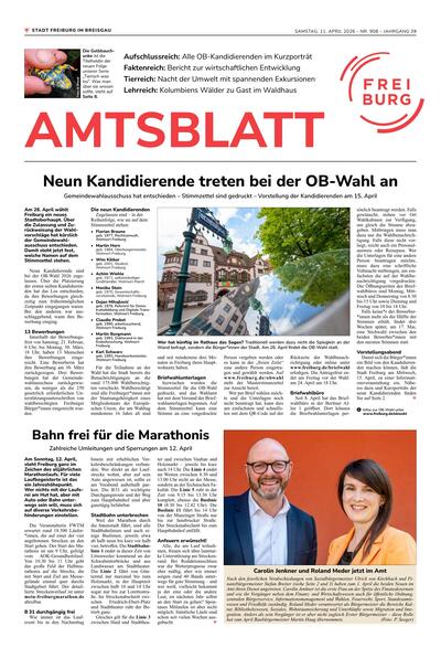 Amtsblatt Freiburg 2026-04-18