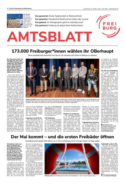Amtsblatt Freiburg 2026-04-25