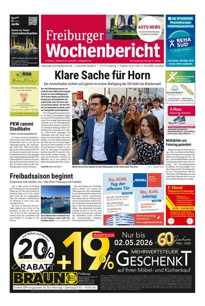Freiburger Wochenbericht 2026-04-29