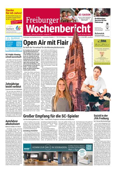 Freiburger Wochenbericht 2026-05-20