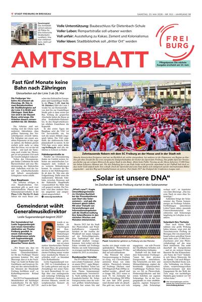 Amtsblatt Freiburg 2026-05-23