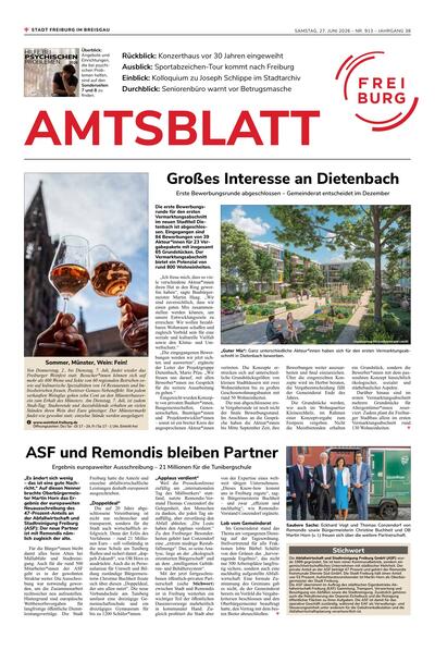 Amtsblatt Freiburg 2026-07-04