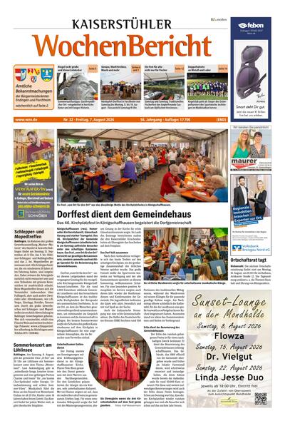 ePaper: Kaiserstühler Wochenbericht Endingen