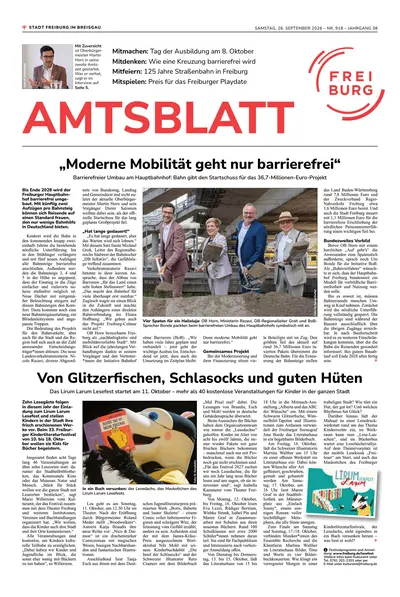 Amtsblatt Freiburg 2026-09-26