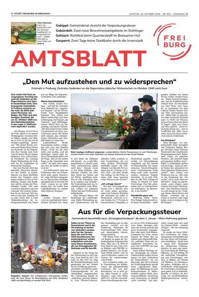 Amtsblatt Freiburg 2026-10-24